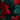 A digital illustration featuring a dense, full-frame pattern of overlapping pine branches. Some branches are rendered in a vibrant, bright red, while others appear in a dark teal-green, creating a high-contrast and rich texture. The composition evokes a modern and festive holiday aesthetic, with shadows suggesting depth among the dense foliage.