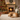 Golden Retriever Sleeping by Christmas Fireplace Stock Image