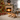Cozy Christmas Living Room with Dog & Fireplace Stock Photo