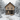 Modern A-Frame Cabin Winter Stock Image for Real Estate