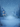 A digitally painted, vertical image depicting a serene winter wonderland village at night. Heavy snow falls over a path leading towards cozy blue houses with warm, glowing windows, flanked by dense, snow-covered evergreen trees. The scene is dominated by shades of blue and white, creating a magical and peaceful atmosphere.