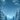 A vertical digital illustration of a peaceful winter forest scene, dominated by shades of blue and white. Snow-covered evergreen branches frame the top, while tall, snow-dusted pine trees line the sides, leading into a valley of smaller trees and distant mountains. Numerous white snowflakes gently fall across the entire image, covering the ground and branches, creating a deep sense of a winter wonderland.