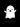 Illustration of a cartoon ghost on a black background. The ghost is white with a simple, rounded shape, small black eyes, and a smiling mouth. A subtle shadow is cast beneath it.