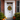 A beautifully decorated front door welcomes visitors for autumn. A white, paneled door with a decorative white frame features a fall wreath crafted from colorful gourds and leaves. Pumpkins and mums are arranged on the gray steps and brick walkway, adding to the festive atmosphere of the season.