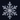A highly detailed, perfectly symmetrical snowflake is centered against a dark, textured navy blue background. The snowflake, appearing in shades of translucent white and silver with blue reflections, features intricate six-pointed branches and delicate sub-branches, showcasing its complex crystalline structure with sharp facets. Bright highlights emphasize its three-dimensional form and sparkling quality.