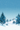 A digital illustration depicting a serene winter landscape. Snow-covered evergreen trees, varying in size from small to large, are scattered across gentle, undulating snowdrifts in the middle and foreground. A clear, light blue sky with numerous falling white snowflakes occupies the upper portion of the vertical image, creating a peaceful and chilly atmosphere.