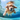 Dog Swimming Underwater Stock Photo