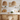 Professional modern bohemian kitchen with natural wood and marble - high-quality image for marketing and content creation