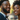 Professional joyful black couple smiling, wedding celebration portrait - high-quality image for marketing and content creation