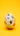 A single white egg, artfully hand-painted with charming illustrations of yellow and black striped bumblebees, a blue-winged insect, and a variety of colorful wildflowers in shades of yellow, pink, and orange. The decorated egg stands centered on a vivid, solid yellow background, creating a cheerful and bright visual. Subtle shadows underneath the egg give it depth and dimension.