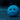 Professional sad blue sphere: emotional melancholy on dark ground - high-quality image for marketing and content creation