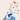 A delightful cartoon illustration featuring a light brown rabbit with long ears, dressed in a blue collared shirt and dark blue pants, enthusiastically riding a bright blue retro-style scooter. A whimsical collection of colorful, patterned Easter eggs in various shades like red, blue, yellow, and white appear to float and fall dynamically around the rabbit against a soft, pale beige background, creating a festive and playful scene.
